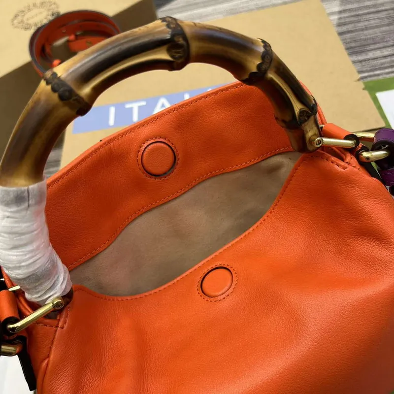 Gucci 746251 Gucci Diana Small Shoulder Bag Orange