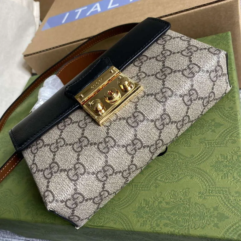 Gucci 652683 Padlock Mini Bag Black and brown