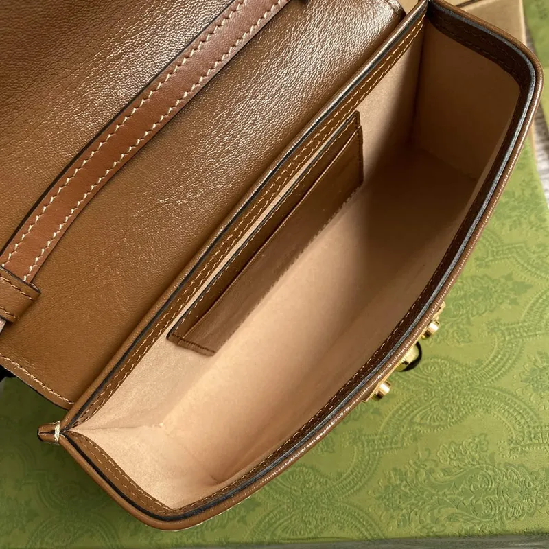 Gucci 652683 Padlock Mini Bag Black and brown