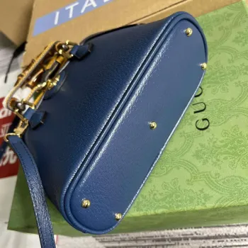 Gucci 715775 Gucci Diana Mini Tote Bag Royal blue leather