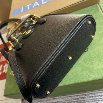 Gucci 715775 Gucci Diana Mini Tote Bag Black leather