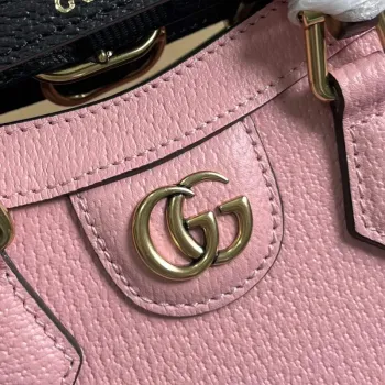 Gucci 739079 Diana Mini Tote Bag Pink leather