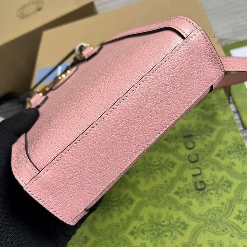 Gucci 739079 Diana Mini Tote Bag Pink leather