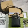 Gucci 739079 Diana Mini Tote Bag Black Leather