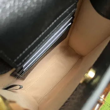 Gucci 739079 Diana Mini Tote Bag Black Leather