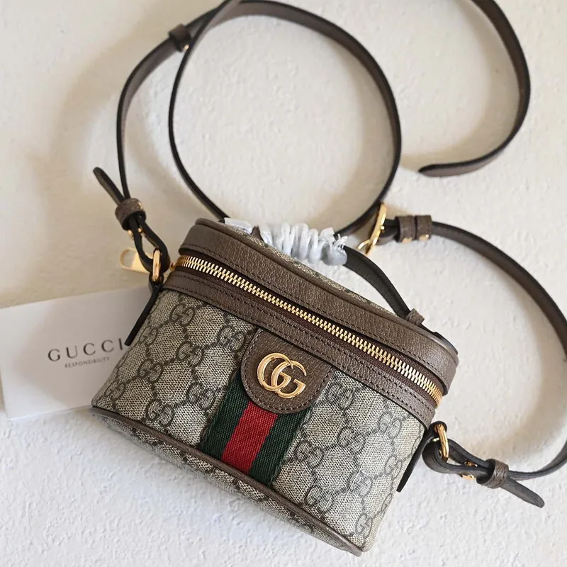 Gucci 699532 Ophidia GG top handle mini bag Beige Brown