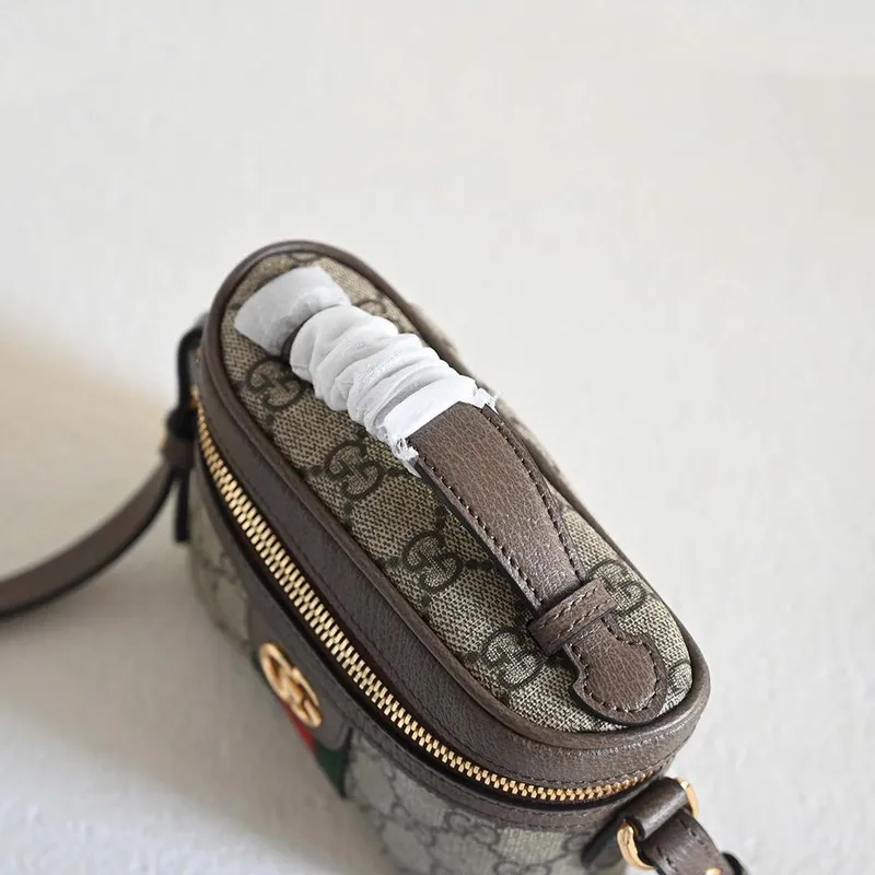 Gucci 699532 Ophidia GG top handle mini bag Beige Brown