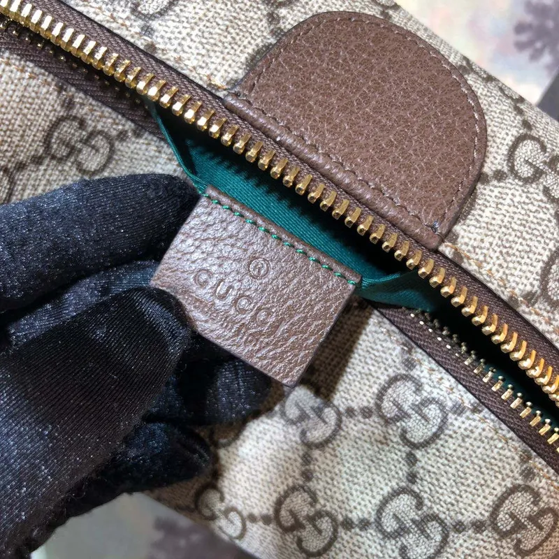Gucci 611001 GG Ophidia GG Cosmetic Case Beige Brown