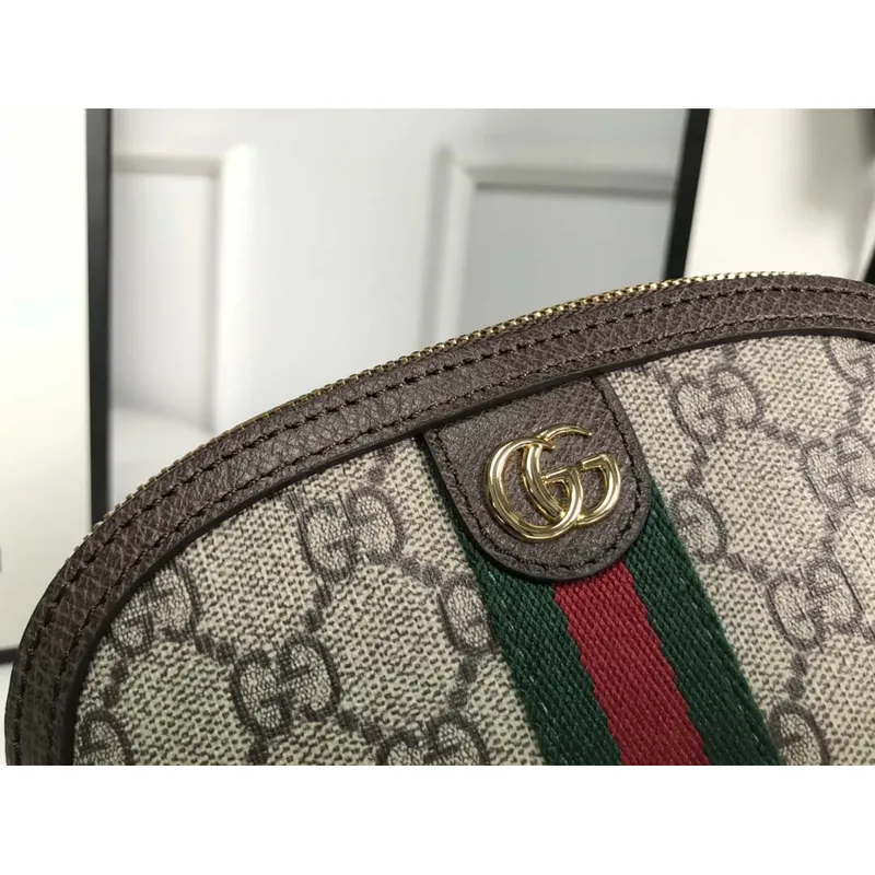 Gucci 625550 Ophidia GG medium cosmetic case Beige &ebony