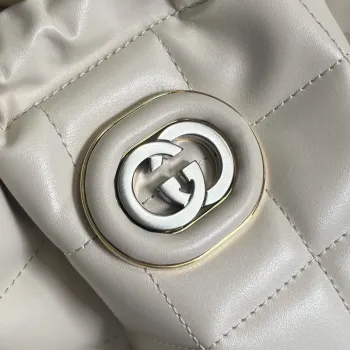 Gucci 746210 Gucci Deco Medium Tote Bag White