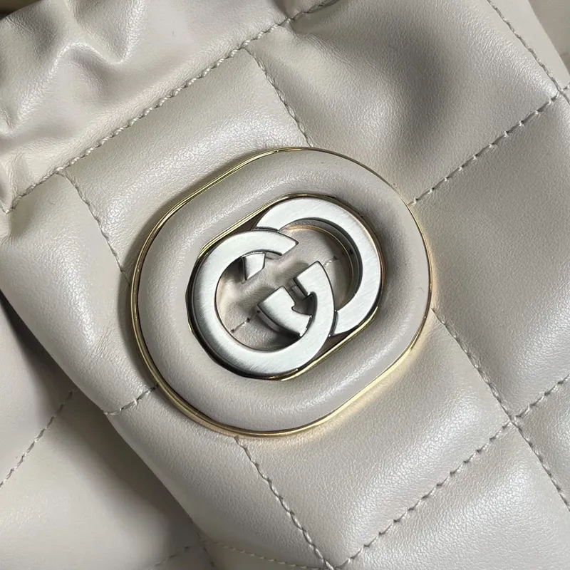 Gucci 746210 Gucci Deco Medium Tote Bag White