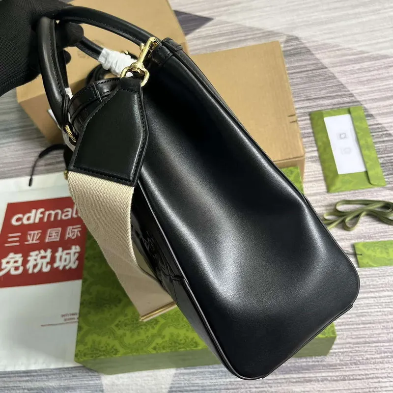 Gucci 728236 GG Matelassé Tote Black