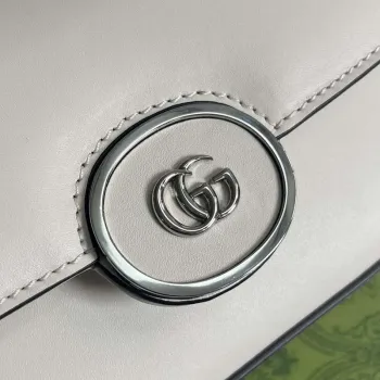 Gucci 739722 Petite GG Mini Shoulder Bag White
