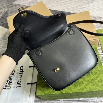 Gucci 740988 Equestrian inspired shoulder bag Black