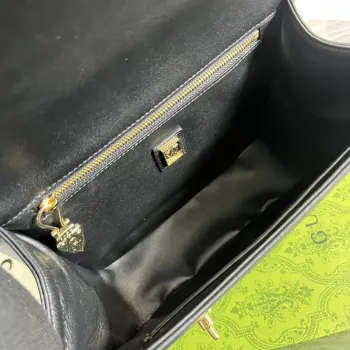 Gucci 740988 Equestrian inspired shoulder bag Black