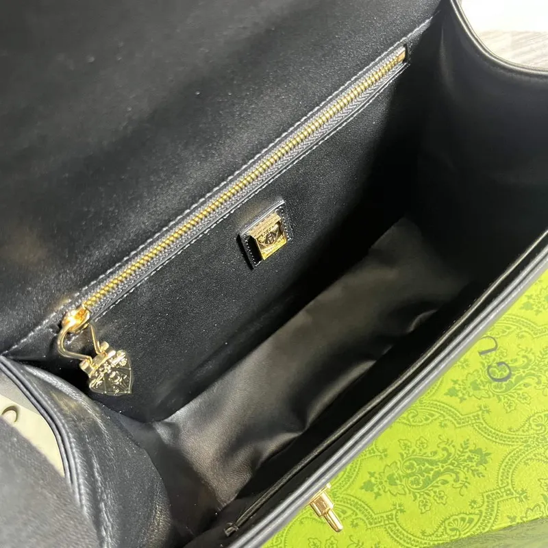 Gucci 740988 Equestrian inspired shoulder bag Black