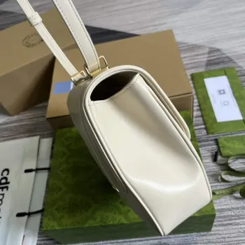 Gucci 740988 Equestrian inspired shoulder bag White