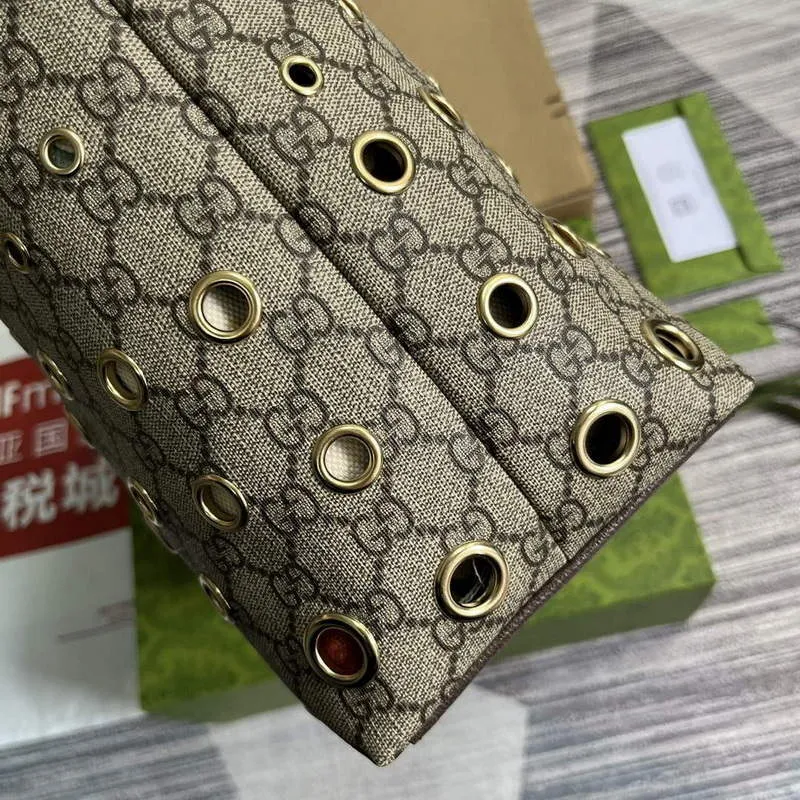 Gucci 631685 Ophidia GG medium tote brown