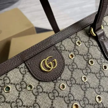 Gucci 631685 Ophidia GG medium tote brown