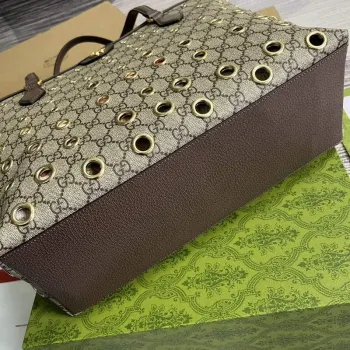 Gucci 631685 Ophidia GG medium tote brown