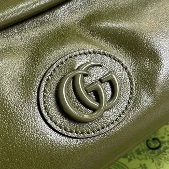 Gucci 725696 Shoulder bag with tonal Double G Green