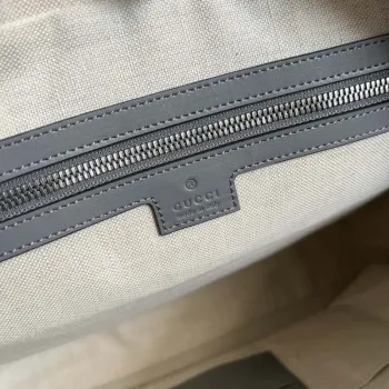 Gucci 658573 Men’s GG embossed briefcase Bag Gray
