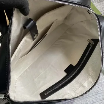 Gucci 658573 Men’s GG embossed briefcase Bag Black