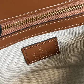 Gucci 724529 GG Matelassé Small Bag Brown