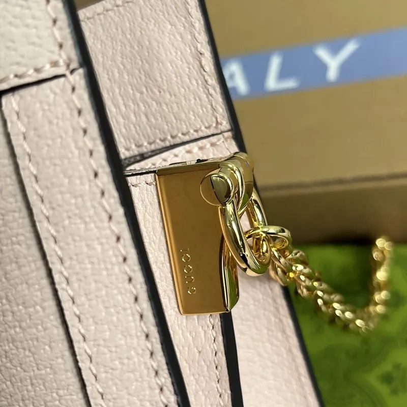 Gucci 503877 Ophidia small shoulder bag with Double G Light pink