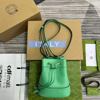 Gucci 550620 Ophidia mini bucket bag with Double G Mint Green