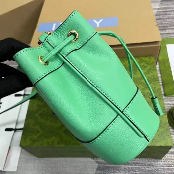 Gucci 550620 Ophidia mini bucket bag with Double G Mint Green