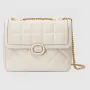 Gucci 740834 Gucci Deco Small Shoulder Bag Off white