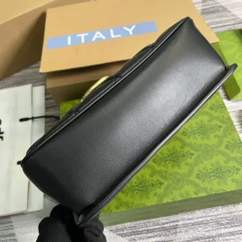 Gucci 740834 Gucci Deco Small Shoulder Bag Black