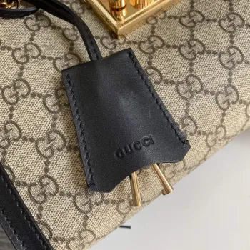 Gucci 498156 Padlock GG Small Shoulder Bag Black