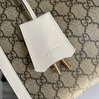 Gucci 479197 Padlock Medium GG Shoulder Bag White