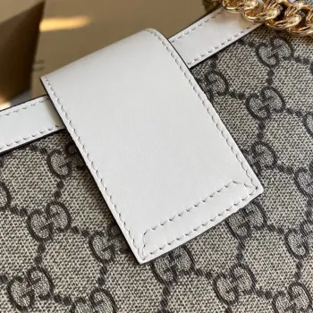 Gucci 479197 Padlock Medium GG Shoulder Bag White