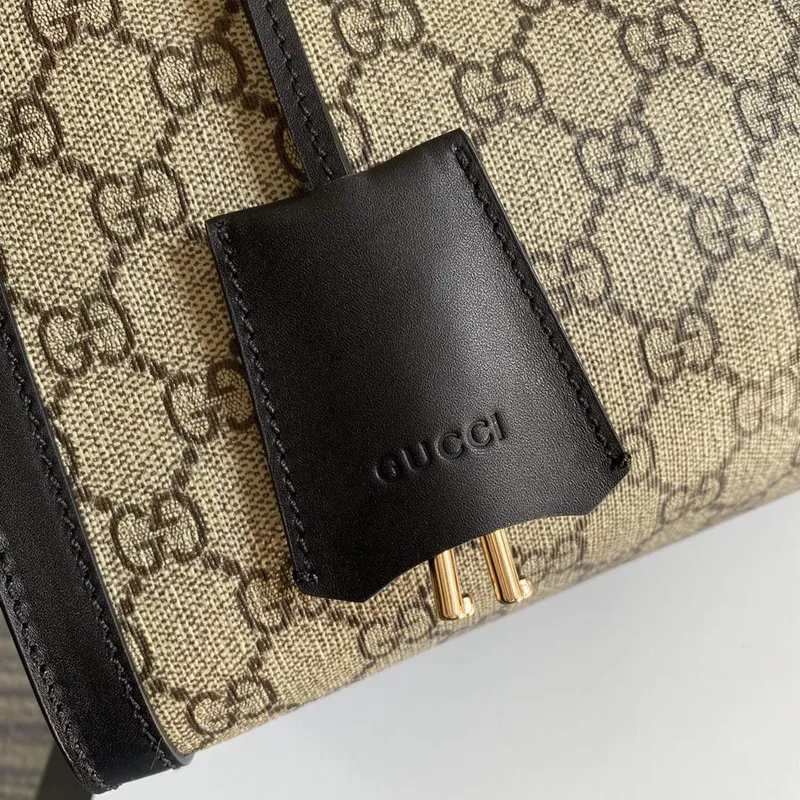Gucci 479197 Padlock Medium GG Shoulder Bag Black