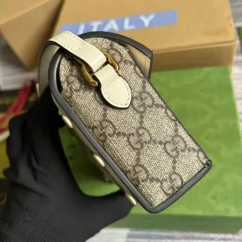 Gucci 699296 Gucci Horsebit 1955 mini bag White