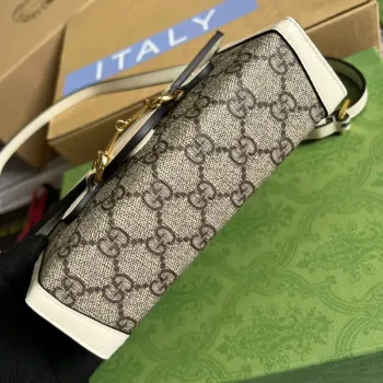 Gucci 699296 Gucci Horsebit 1955 mini bag White