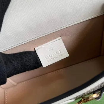 Gucci 699296 Gucci Horsebit 1955 mini bag White