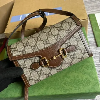 Gucci 699296 Gucci Horsebit 1955 mini bag Brown