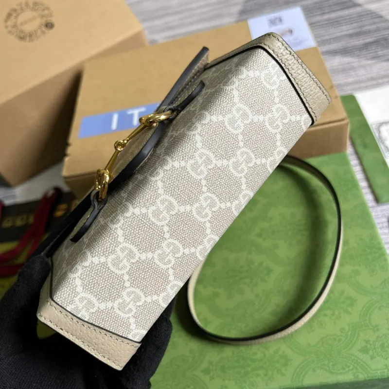 Gucci 699296 Gucci Horsebit 1955 mini bag Oatmeal