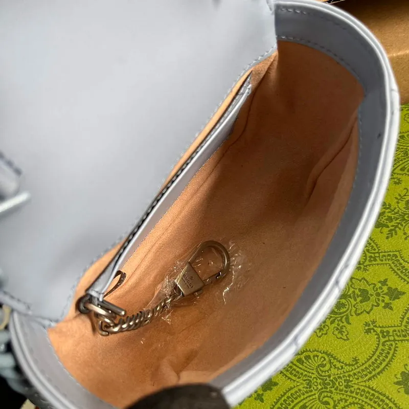 Gucci 739599 GG Marmont Belt Bag Light blue