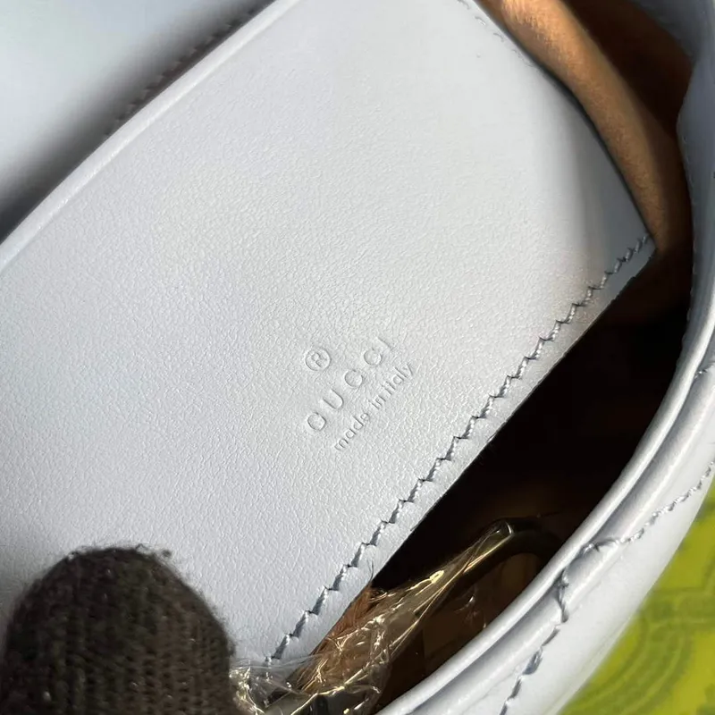 Gucci 739599 GG Marmont Belt Bag Light blue