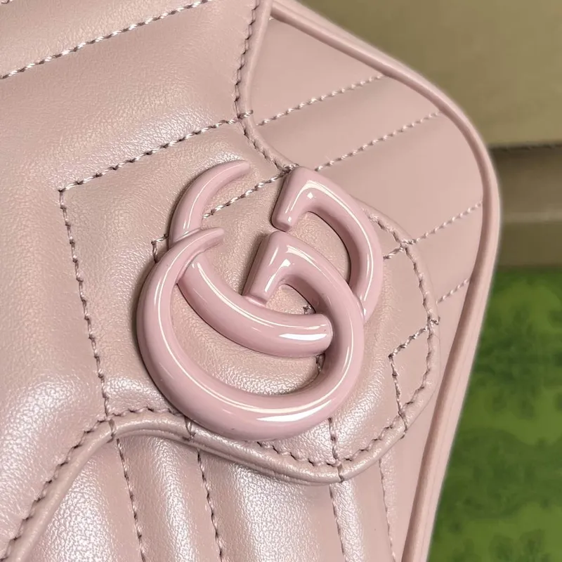Gucci 739599 GG Marmont Belt Bag Light pink
