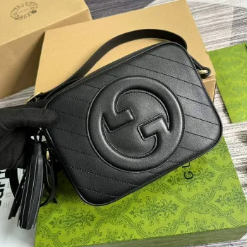 Gucci 742360 Gucci Blondie Small Shoulder Bag Black