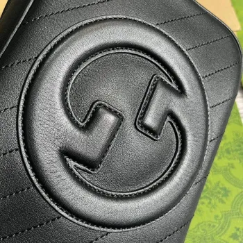 Gucci 742360 Gucci Blondie Small Shoulder Bag Black