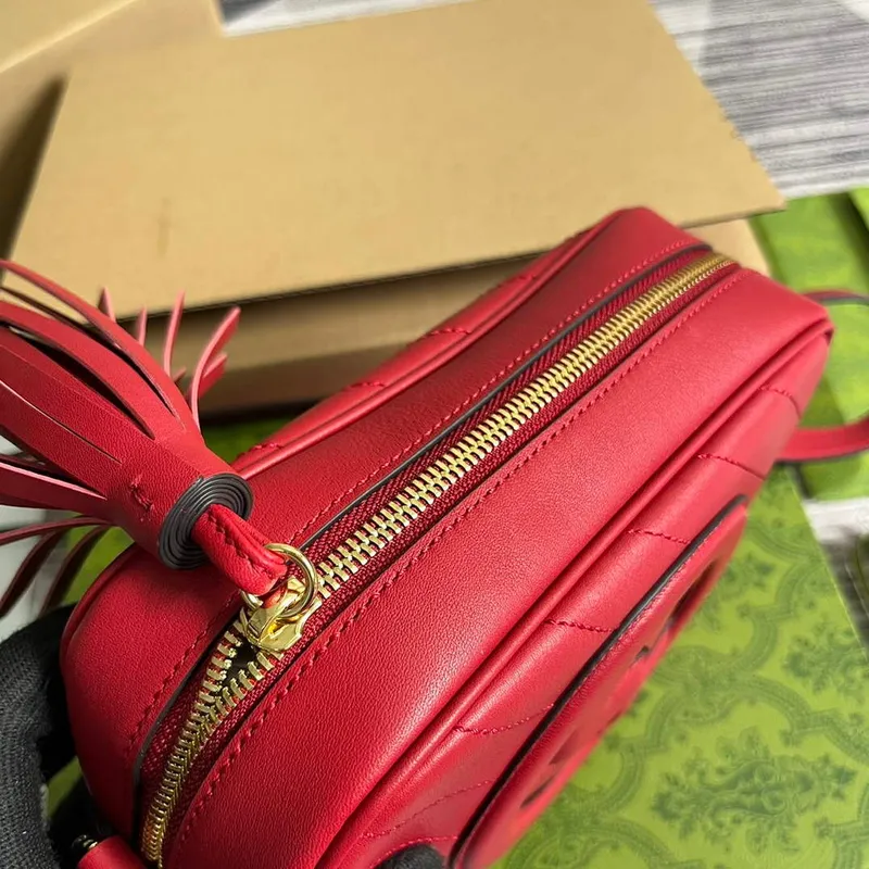 Gucci 742360 Gucci Blondie Small Shoulder Bag Red