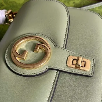 Gucci 735101 Gucci Blondie Top handle Bag Light green