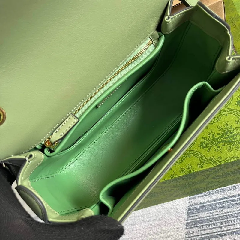 Gucci 735101 Gucci Blondie Top handle Bag Light green